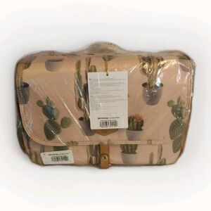 New Twelve Little On The Go Stroller Caddy Diaper Bag Pink Cactus Organizer